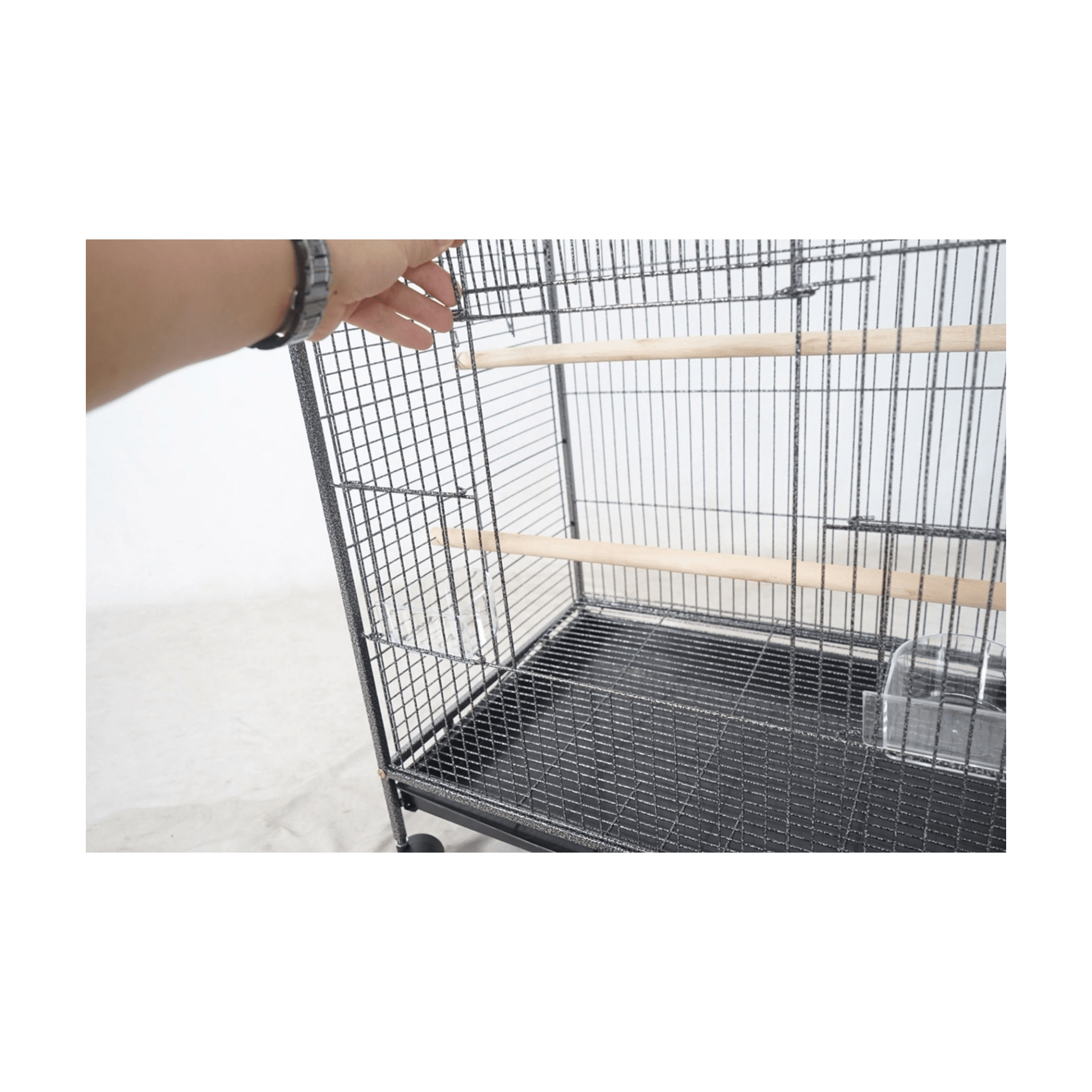 Topmast BinnenVolière Elegant, Antraciet - Papegaaishop