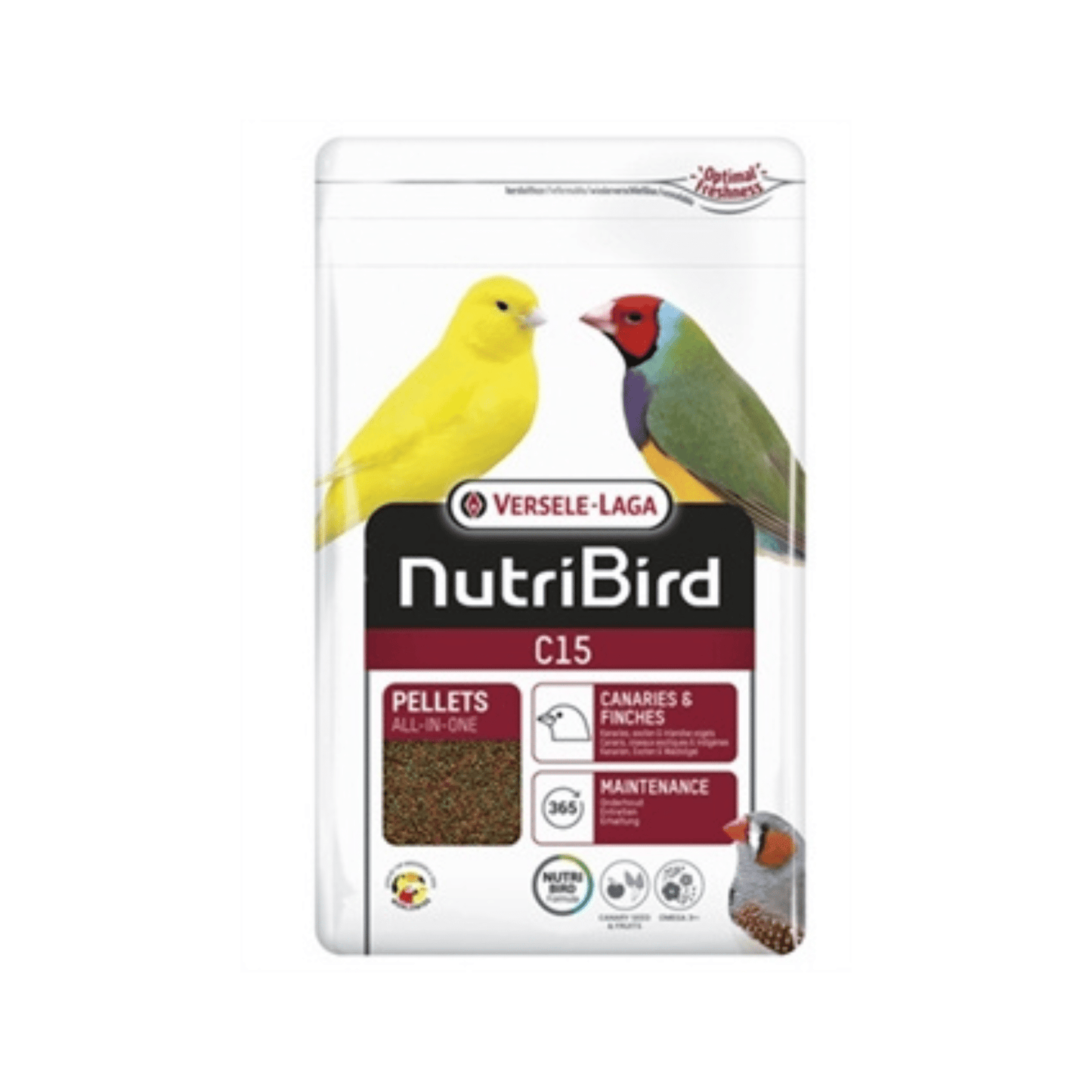 Nutribird c15 onderhoudsvoeder 1 kg - Papegaaishop