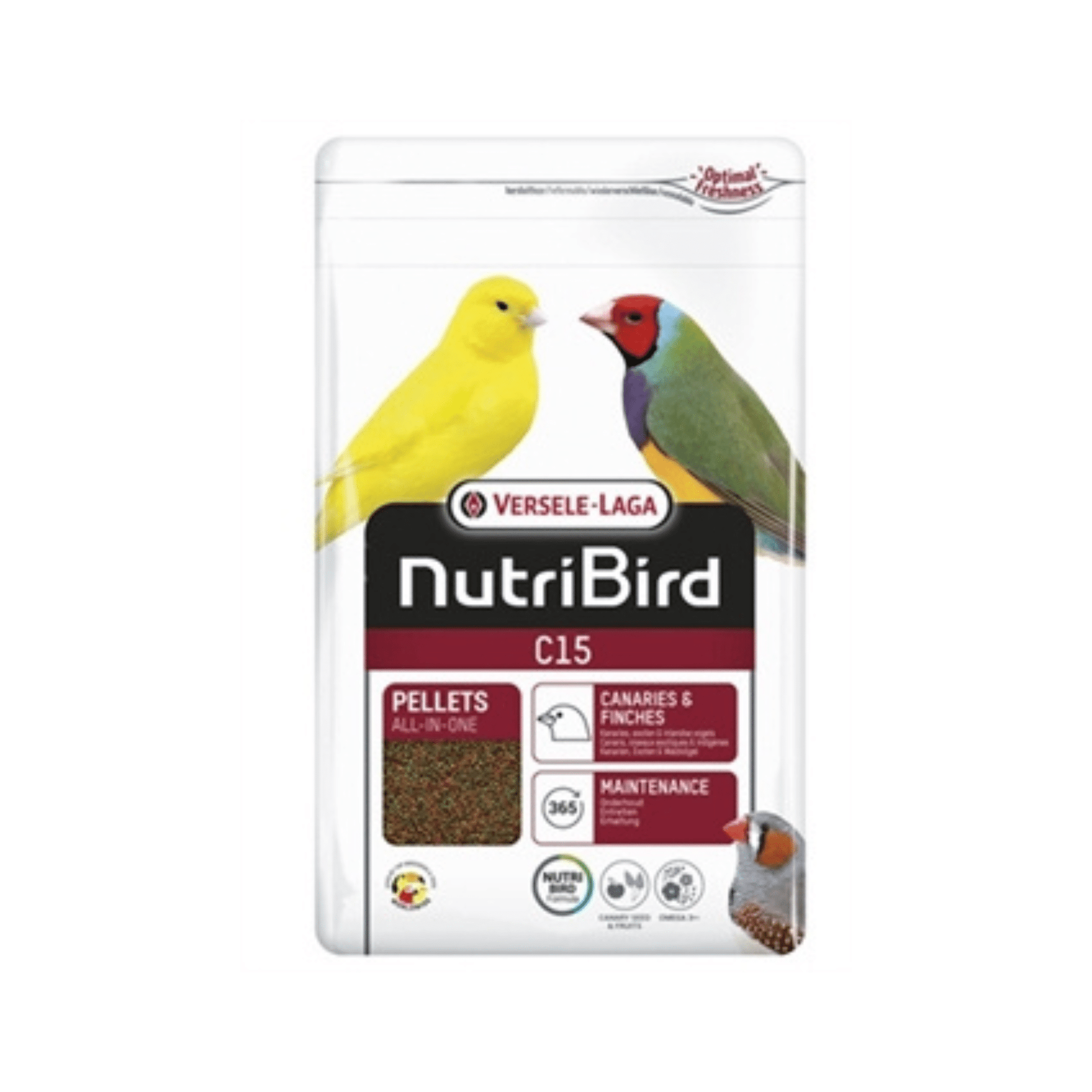 Nutribird c15 onderhoudsvoeder 1 kg - Papegaaishop