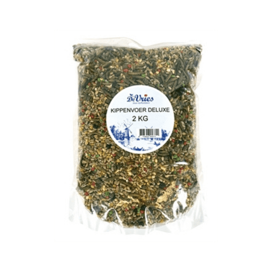De vries kippenvoer deluxe 2 kg - Papegaaishop