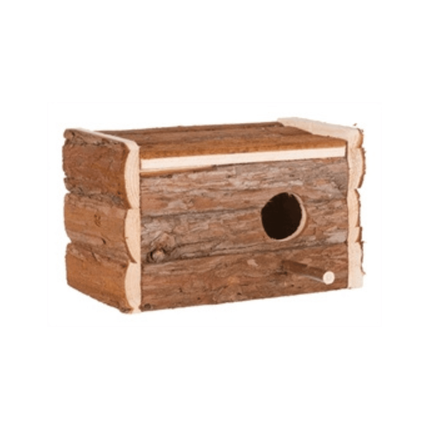 Trixie nestkastje schorshout 21x12x13 cm gat 3,8 cm 2 st - Papegaaishop
