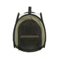 Trixie vervoerstas vogel groen 27x32x27 cm green bird carrier bag with wooden perch and ventilation mesh front panel.