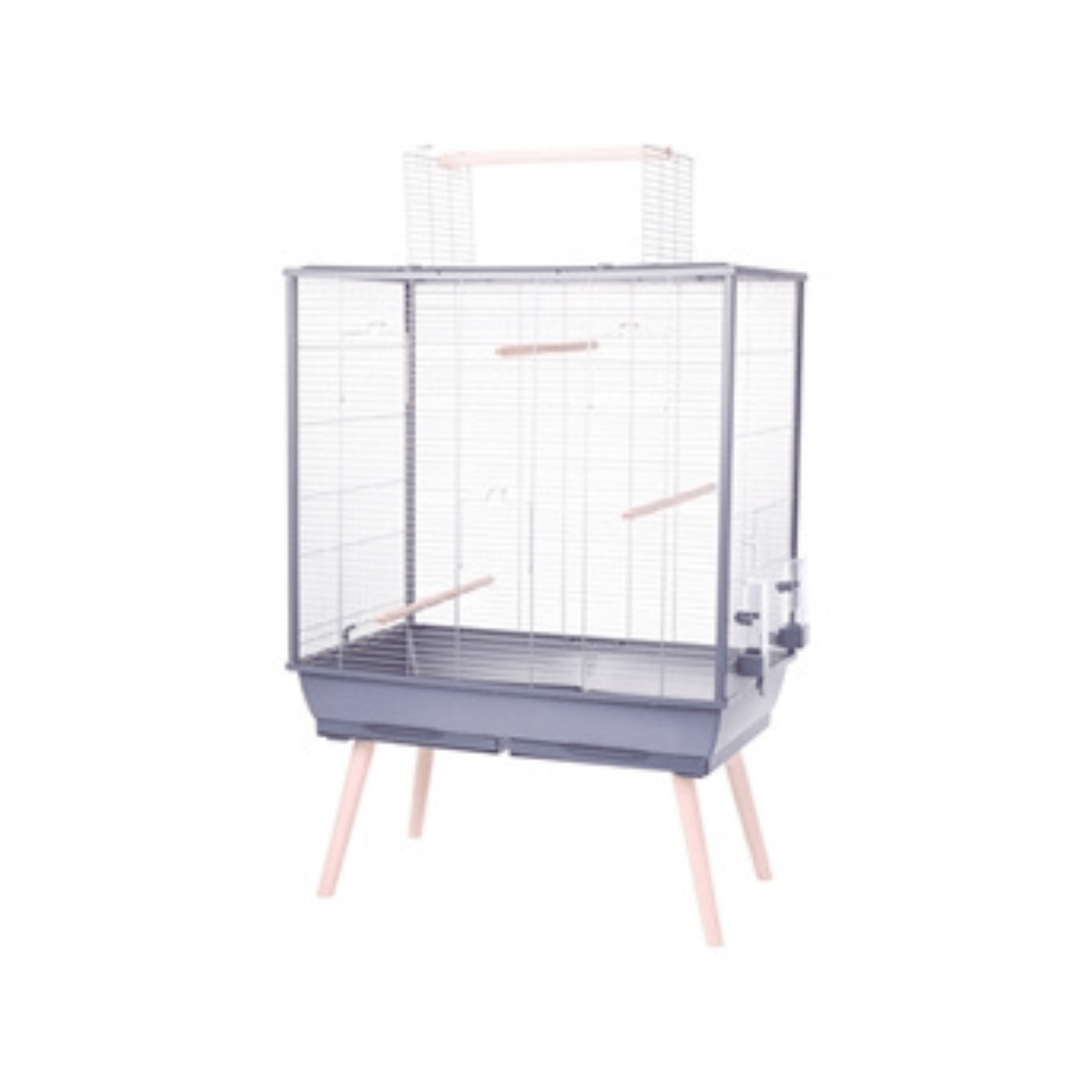 Zolux vogelkooi neolife grijs 81x48x130 cm - Papegaaishop