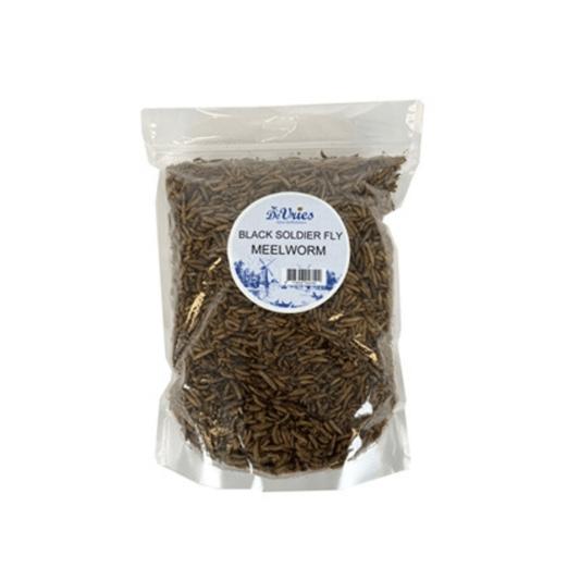 De vries meelworm black soldier fly 450 gr - Papegaaishop
