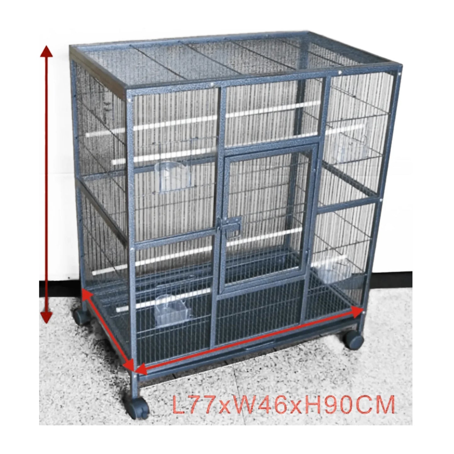 Topmast BinnenVolière Robina, Zwart - Papegaaishop