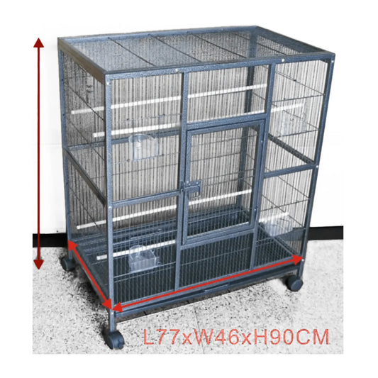 Topmast BinnenVolière Robina, Zwart - Papegaaishop