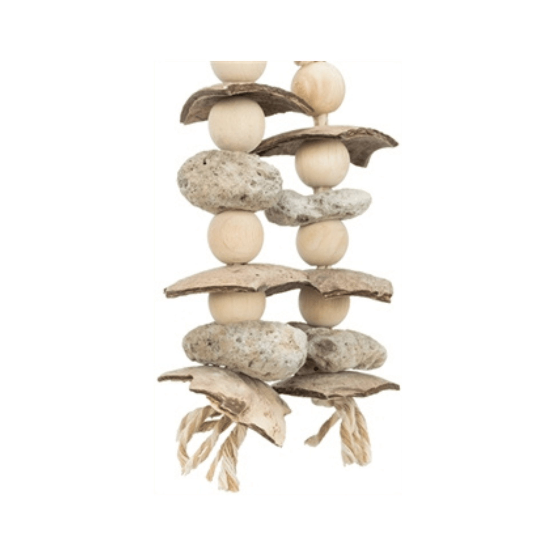 Trixie natuurspeelgoed kokosnootschelpen 35 cm - Papegaaishop