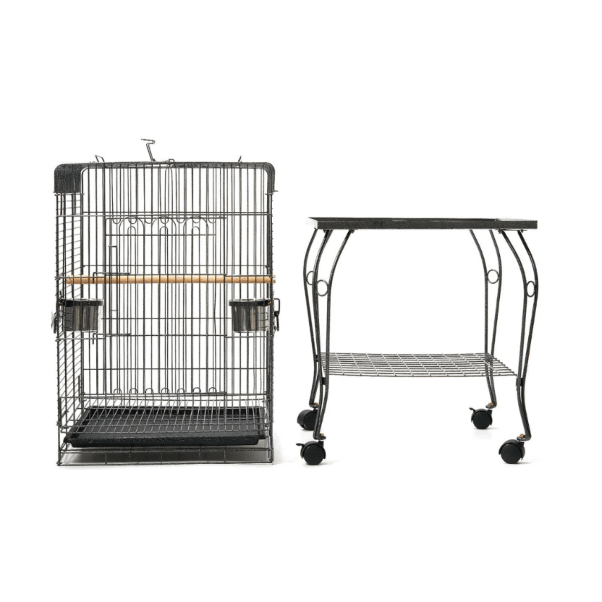 Topmast Parkieten- en Kleine Papegaaienkooi Pionus open top birdcage with stand and wheels for small parrots and parakeets