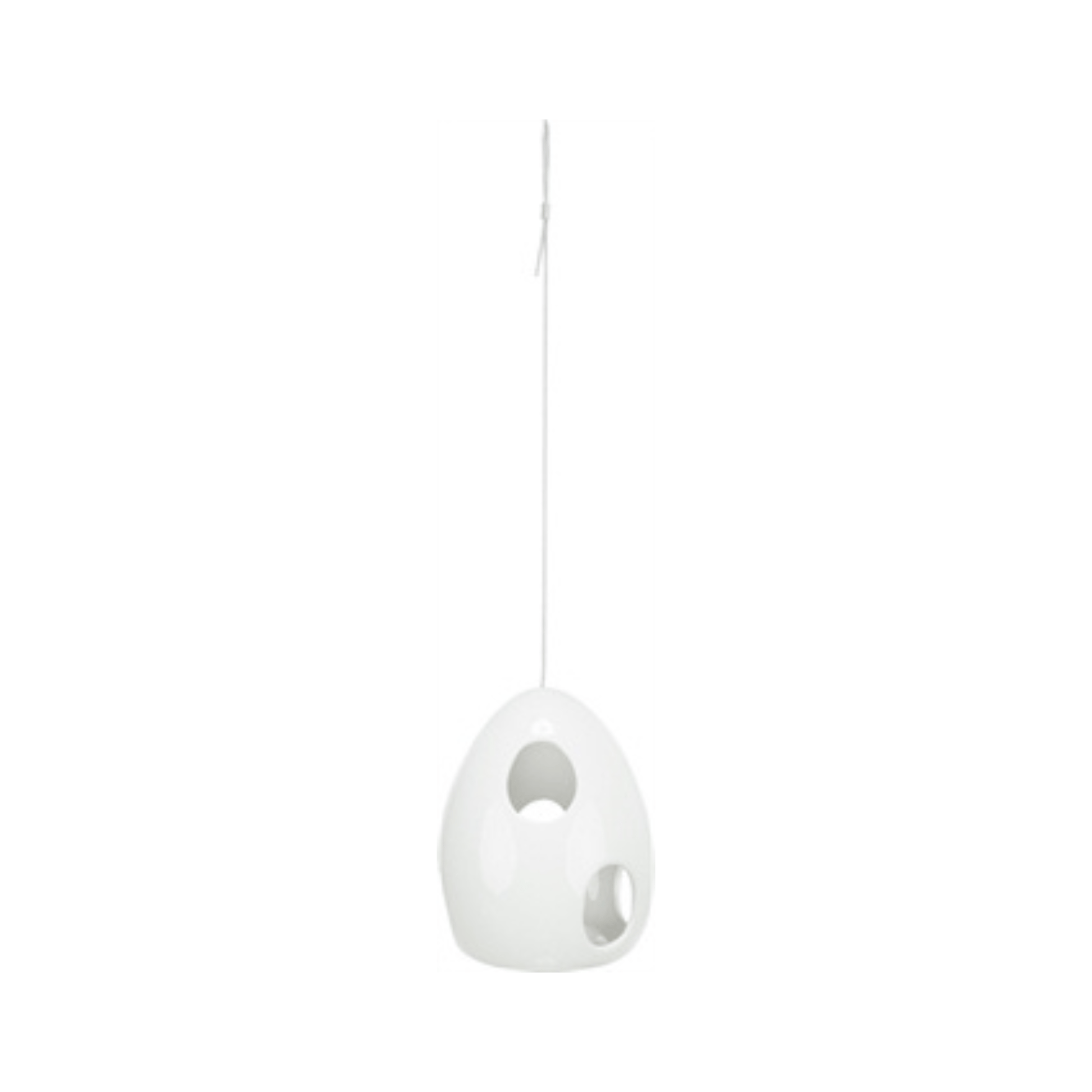 Trixie nestelhulp hangend keramiek wit 10,5x10,5x15 cm 2 st white ceramic hanging bird nest material holder.