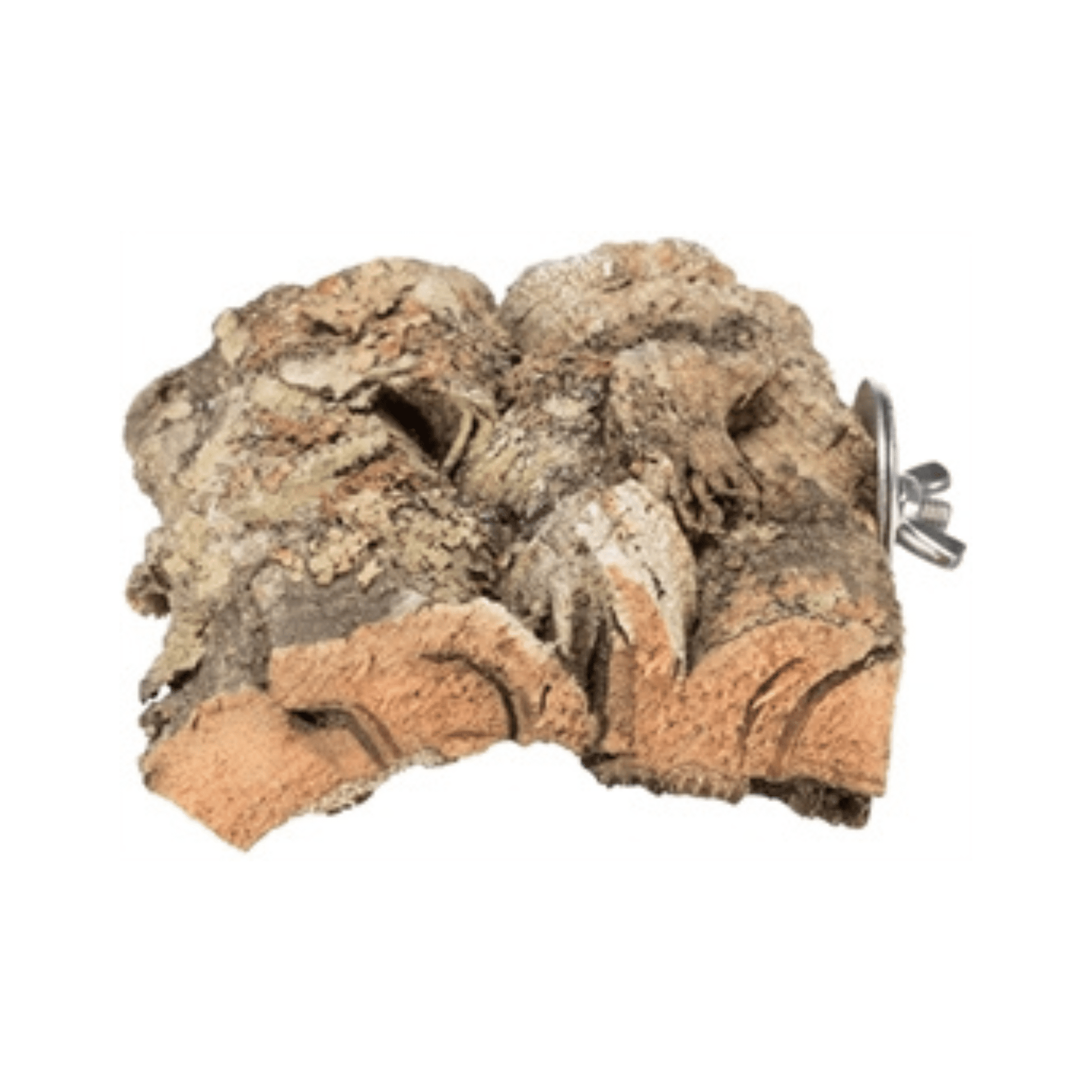 Trixie landingsplaatsmetschroefbevestiging kurk naturel 8x12 cm - Papegaaishop
