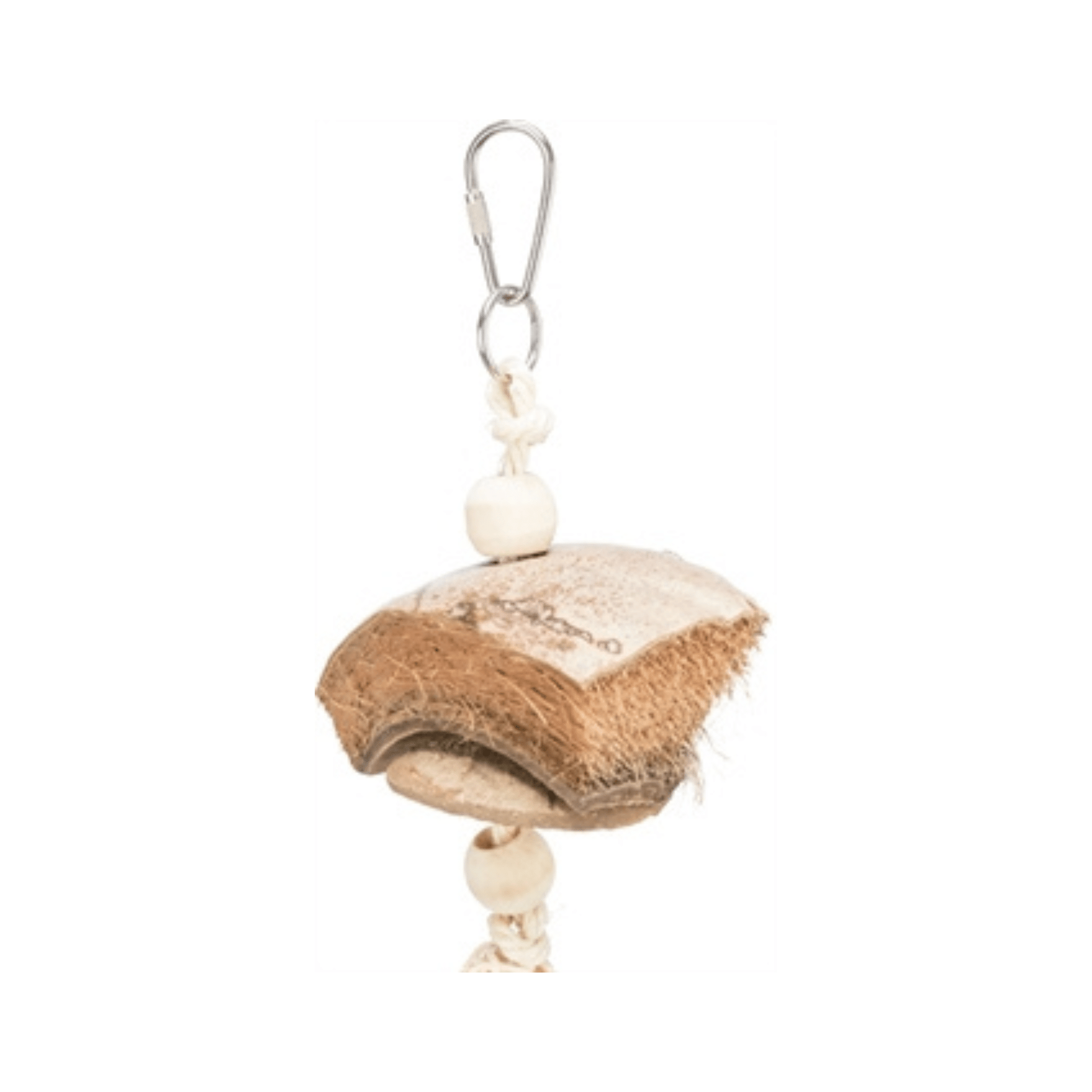 Trixie natuurspeelgoed kokosnoot rotan lavasteen naturel 35 cm - Papegaaishop