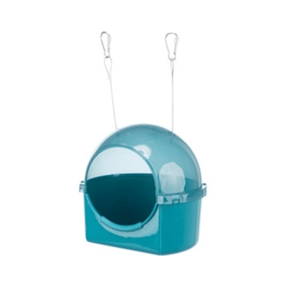 Trixie badhuis rond blauw 20x17,5x20 cm - Papegaaishop