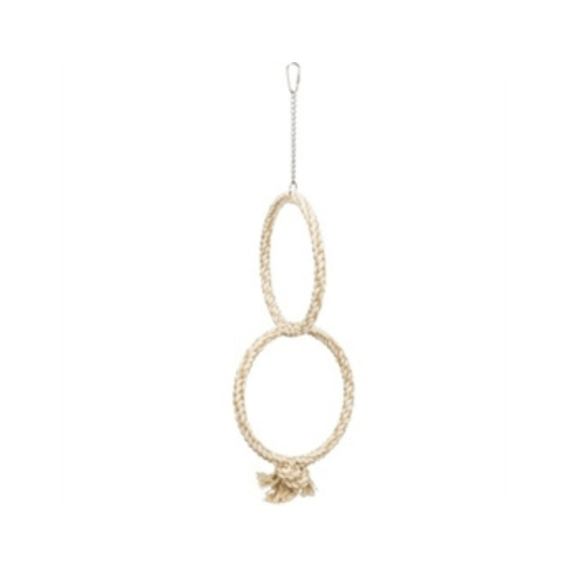 Trixie dubbeletouwring naturel 16x16 cm - Papegaaishop