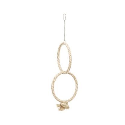 Trixie dubbeletouwring naturel 16x16 cm - Papegaaishop