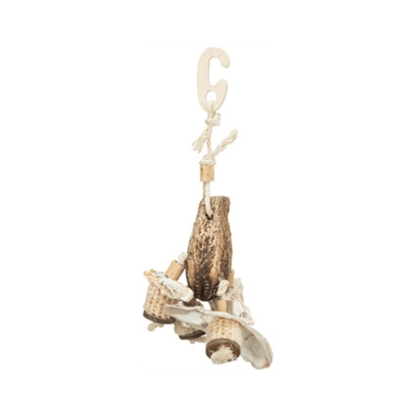 Trixie natuurspeelgoed mahonieschelpen 26 cm - Papegaaishop