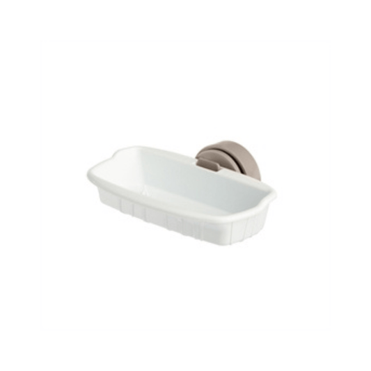 Imac vogel snackhouder assorti 10x6x2,5 cm white plastic bird snack holder for clean, accessible healthy treats in cage.