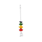 Trixie vogelspeelgoed aan ketting met touw hout meerkleurig 30 cm - Papegaaishop