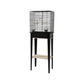 Zolux vogelkooi chic loft met meubel zwart 124x44,5x28 cm - Papegaaishop