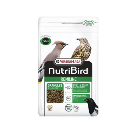 Orlux remiline pateekorrel 1 kg bird food pellets with juniper berries for jay and thrush species nutrition.