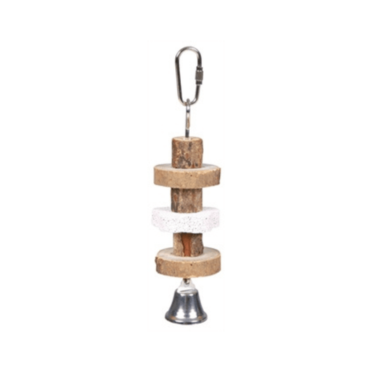 Trixie knabbelspeelgoed schorshout lavasteen 16 cm 4 st - Papegaaishop