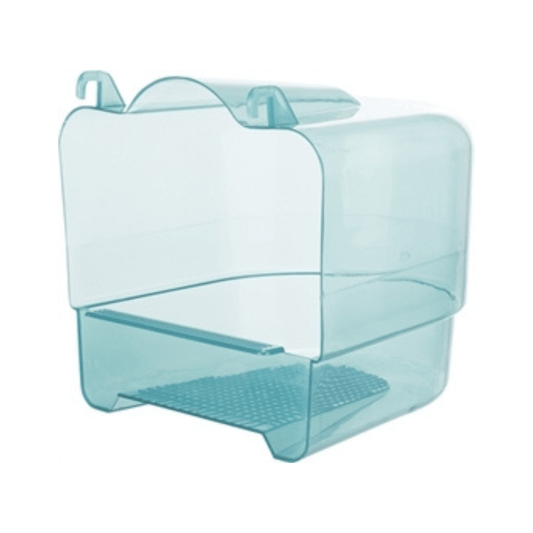 Trixie badhuis halfrond transparant blauw 17x15x16 cm 3 st - Papegaaishop