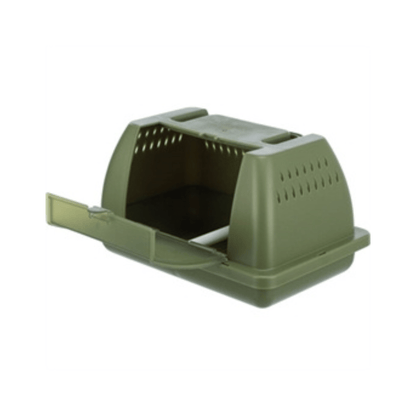 Trixie vervoersbox vogel/knaagdier olijfgroen 24x16x13 cm 3 st - Papegaaishop