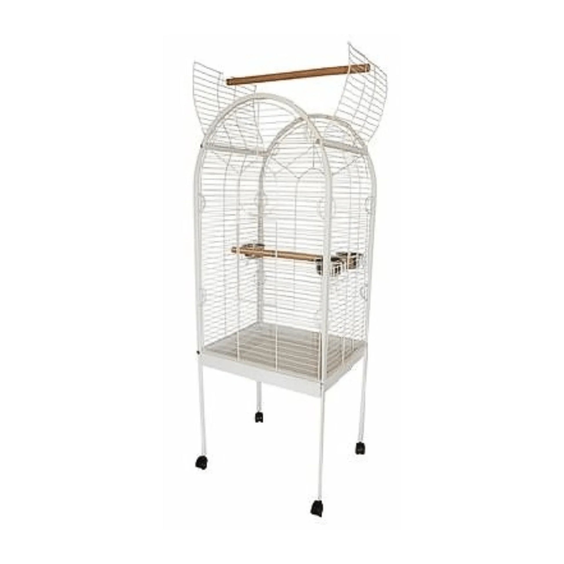 Topmast Parkieten- en Kleine Papegaaienkooi Joan, Wit - Papegaaishop