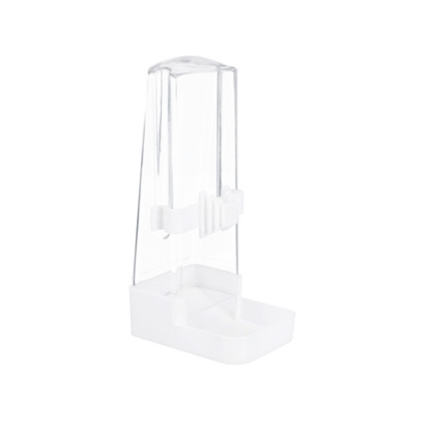 Trixie drinkfles en voerdispenser hoekig assorti 16 cm 200 ml 4 st - Papegaaishop