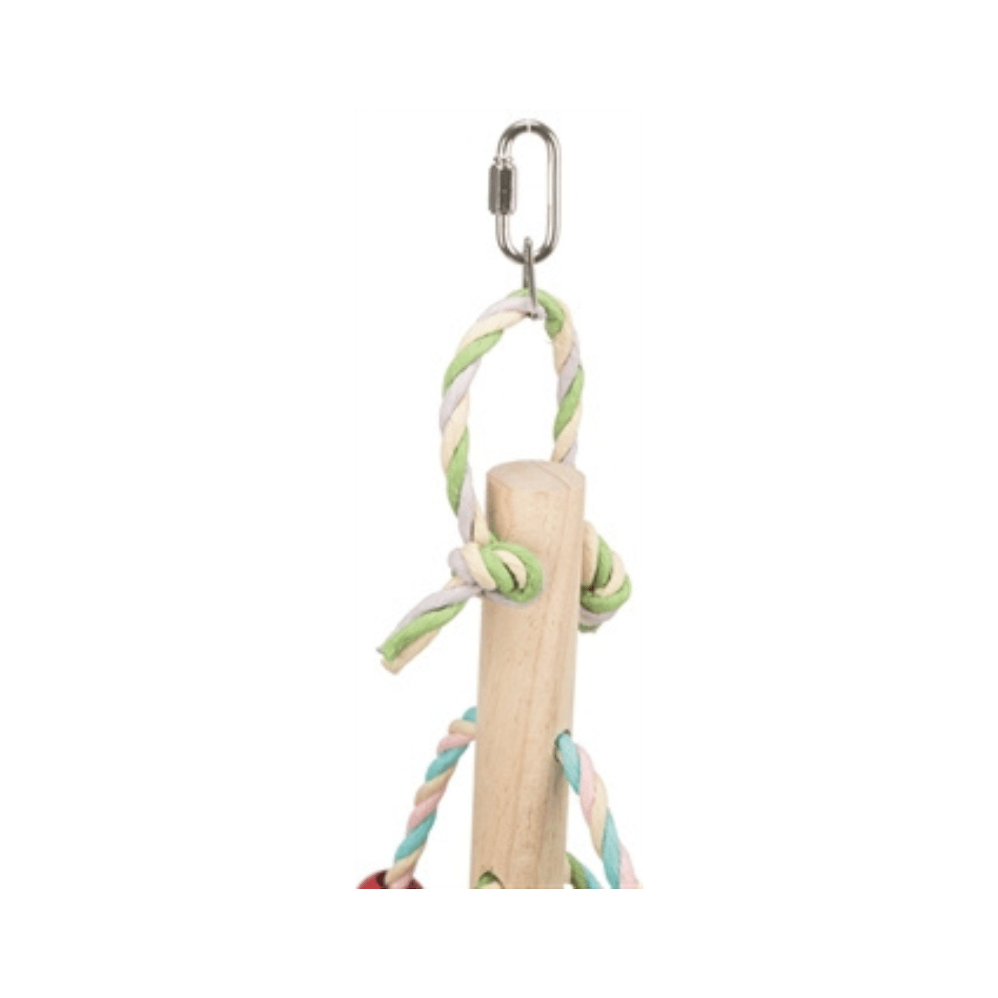 Trixie speelgoed met papieren bandjes hout meerkleurig 31 cm 3 st - Papegaaishop