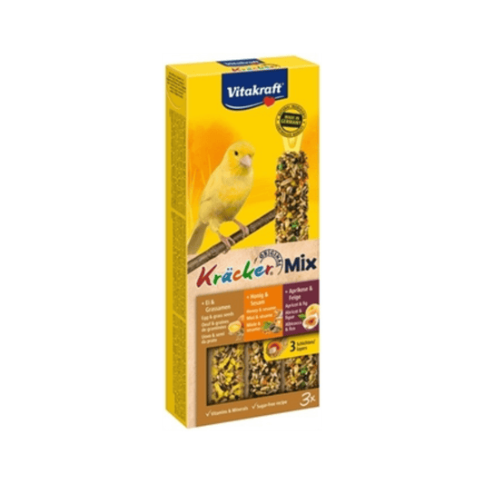 Vitakraft kanarie kracker honingfruitei 3 in 1 - Papegaaishop