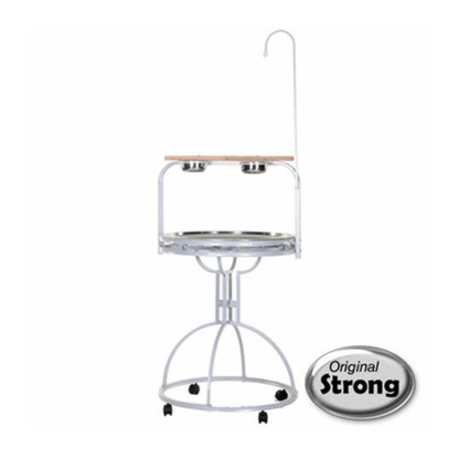 Strong Speelstandaard Julia, Zilverwit - Papegaaishop