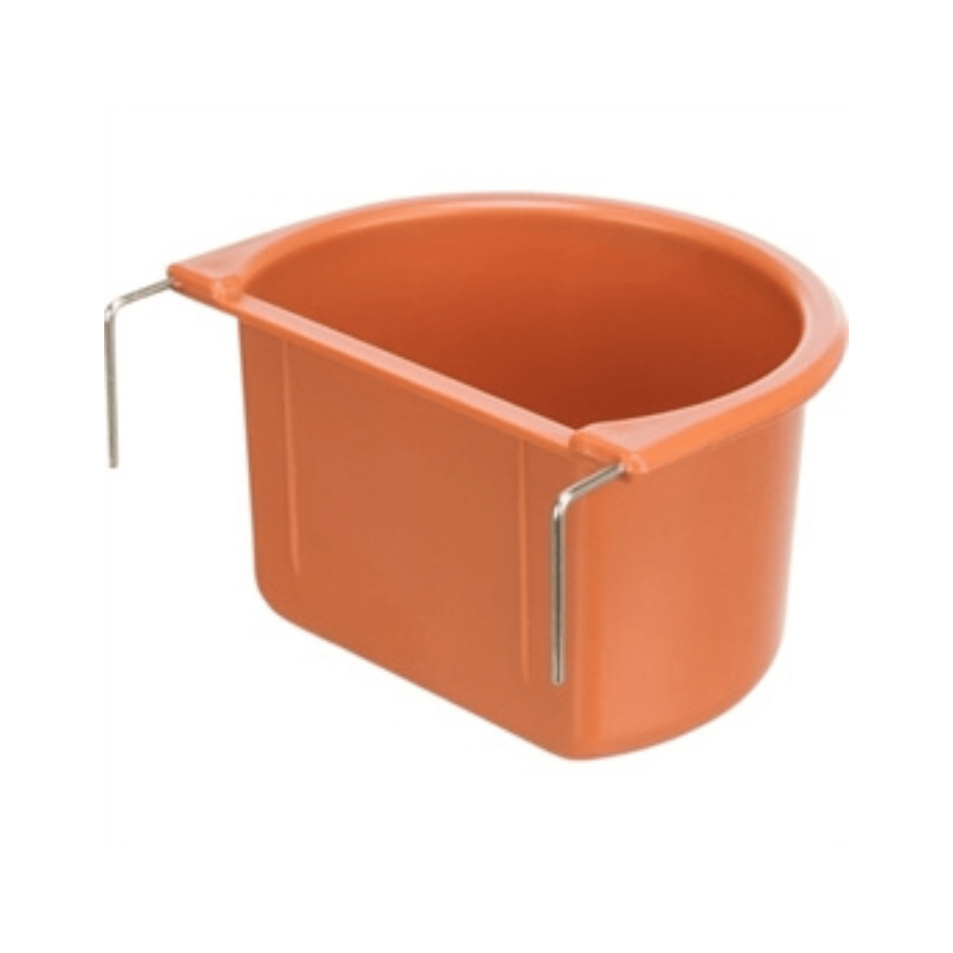 Trixie hangbakje met draadhouder kunststof assorti 8x6 cm 150 ml 4 st - Papegaaishop