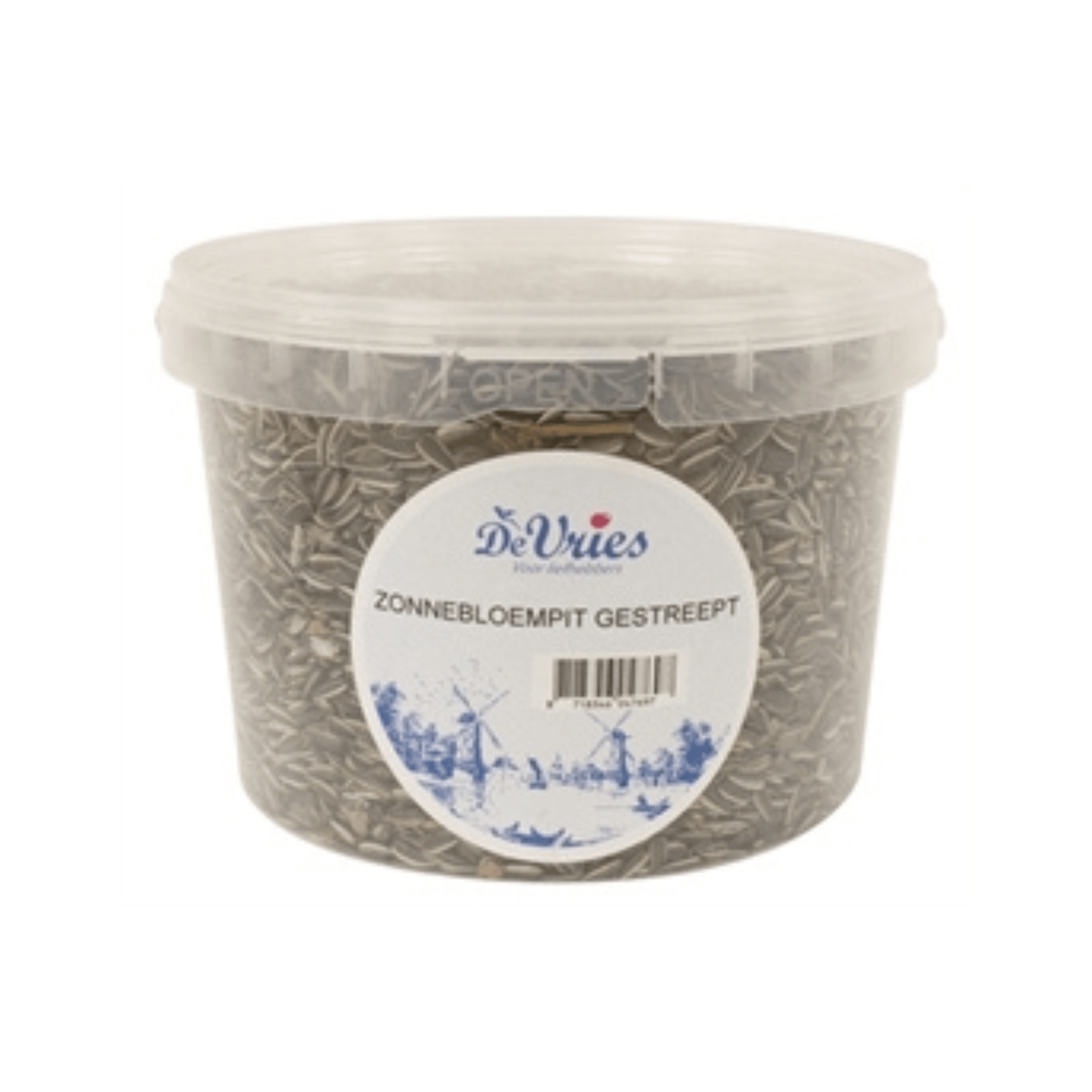 De vries zonnebloempit gestreept 1,3 kg - Papegaaishop