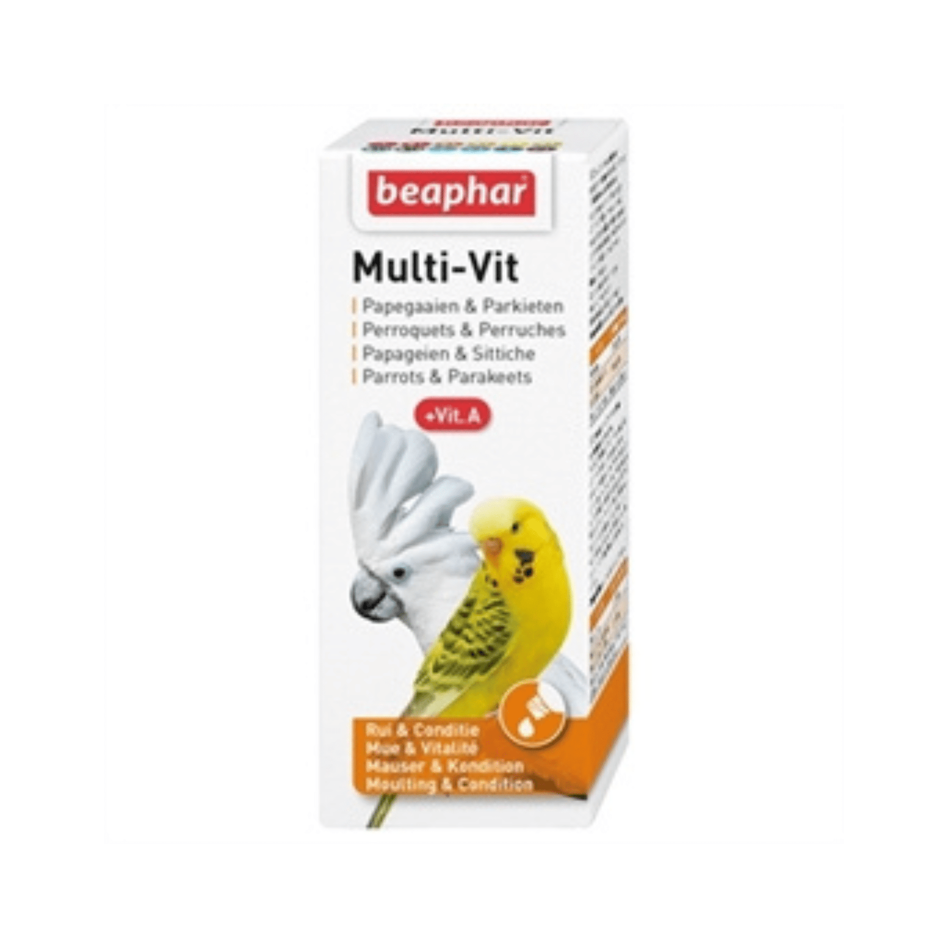 Beaphar multi-vit papegaai en grote parkieten 50 ml - Papegaaishop