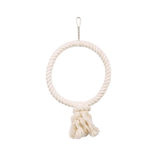Trixie touwring naturel 25x25 cm 3 st - Papegaaishop