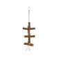 Trixie speelgoed met ketting touw schorshout 40 cm 3 st - Papegaaishop