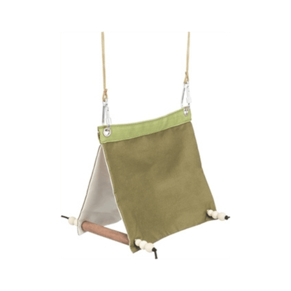 Trixie vogeltent hangend katoen groen 16x18x20 cm - Papegaaishop