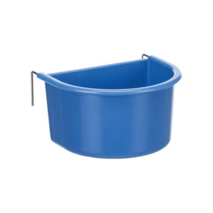 Trixie hangbakje met draadhouder kunststof assorti 11x8 cm 400 ml 4 st - Papegaaishop