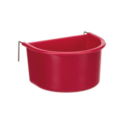 Trixie hangbakje met draadhouder kunststof assorti 11x8 cm 400 ml 4 st - Papegaaishop