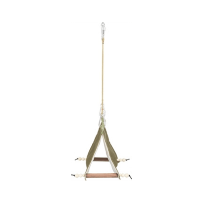 Trixie vogeltent hangend katoen groen 16x18x20 cm - Papegaaishop