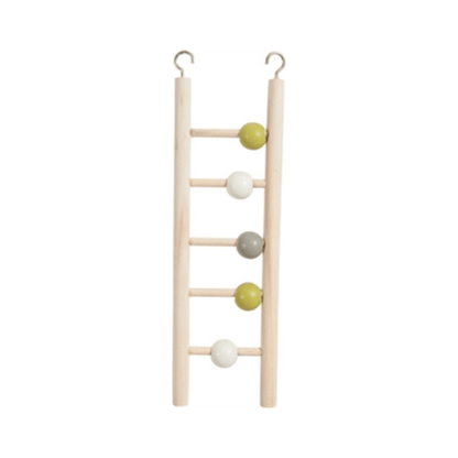 Zolux ladder hout 5 treden met kralen 1x7x23,5 cm - Papegaaishop