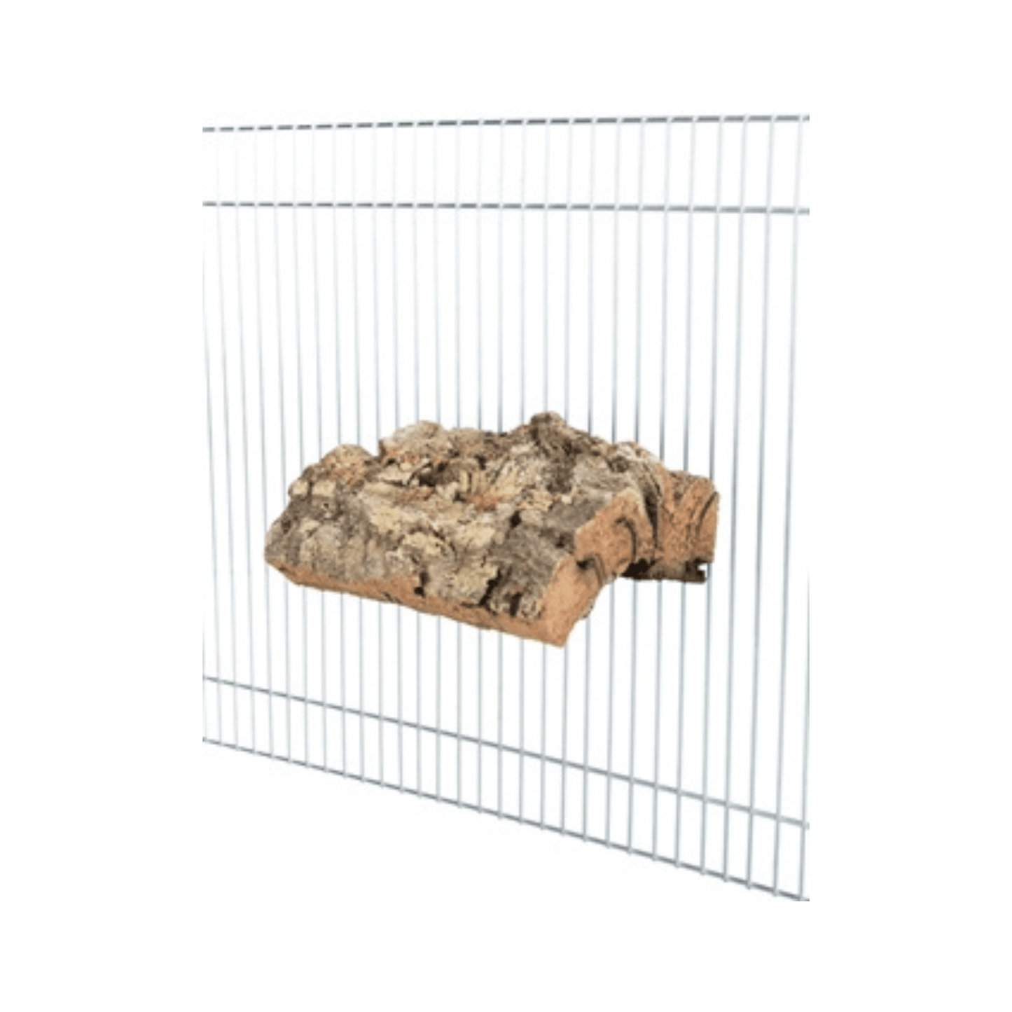 Trixie landingsplaatsmetschroefbevestiging kurk naturel 8x12 cm - Papegaaishop