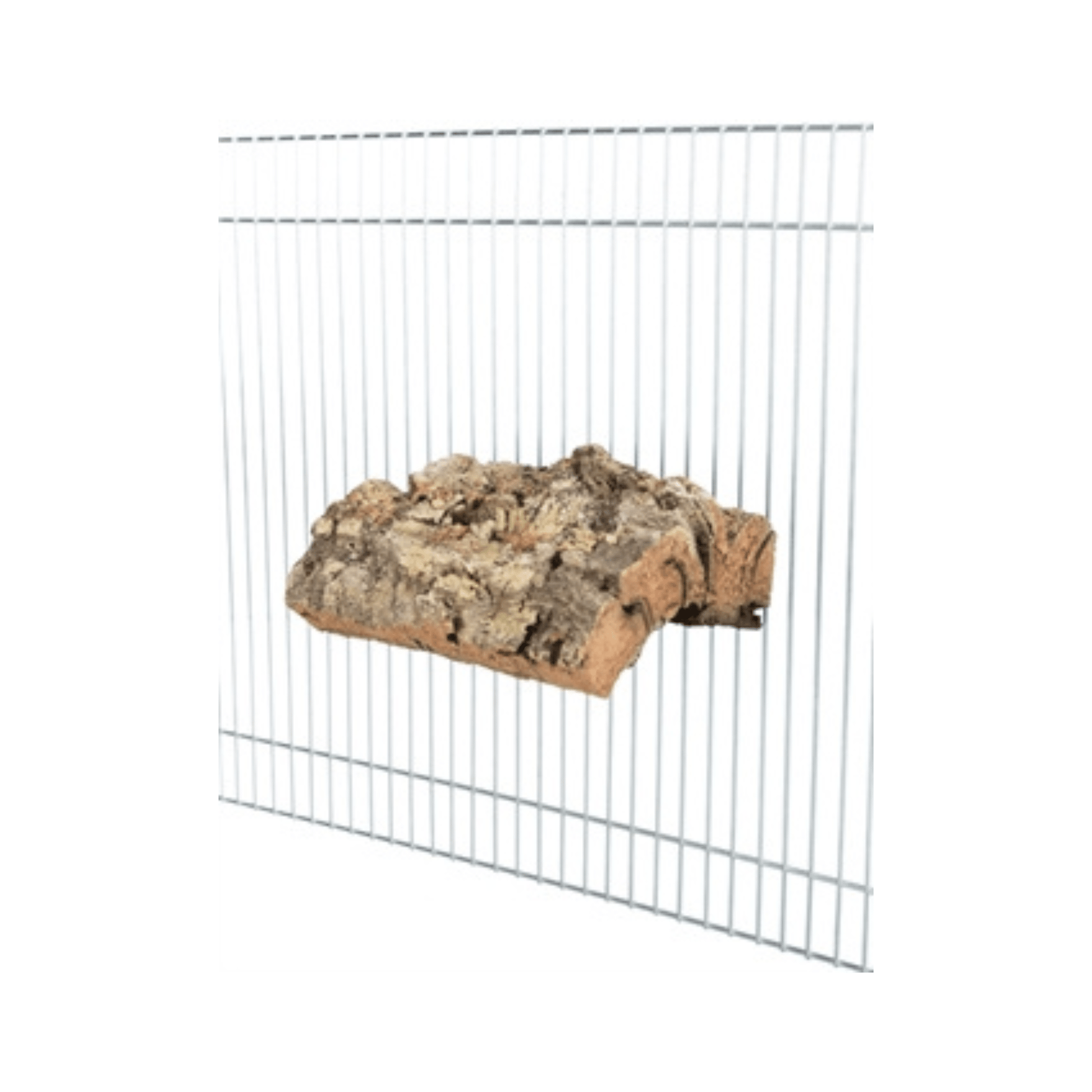 Trixie landingsplaatsmetschroefbevestiging kurk naturel 8x12 cm - Papegaaishop