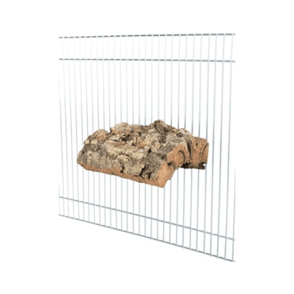 Trixie landingsplaatsmetschroefbevestiging kurk naturel 8x12 cm - Papegaaishop