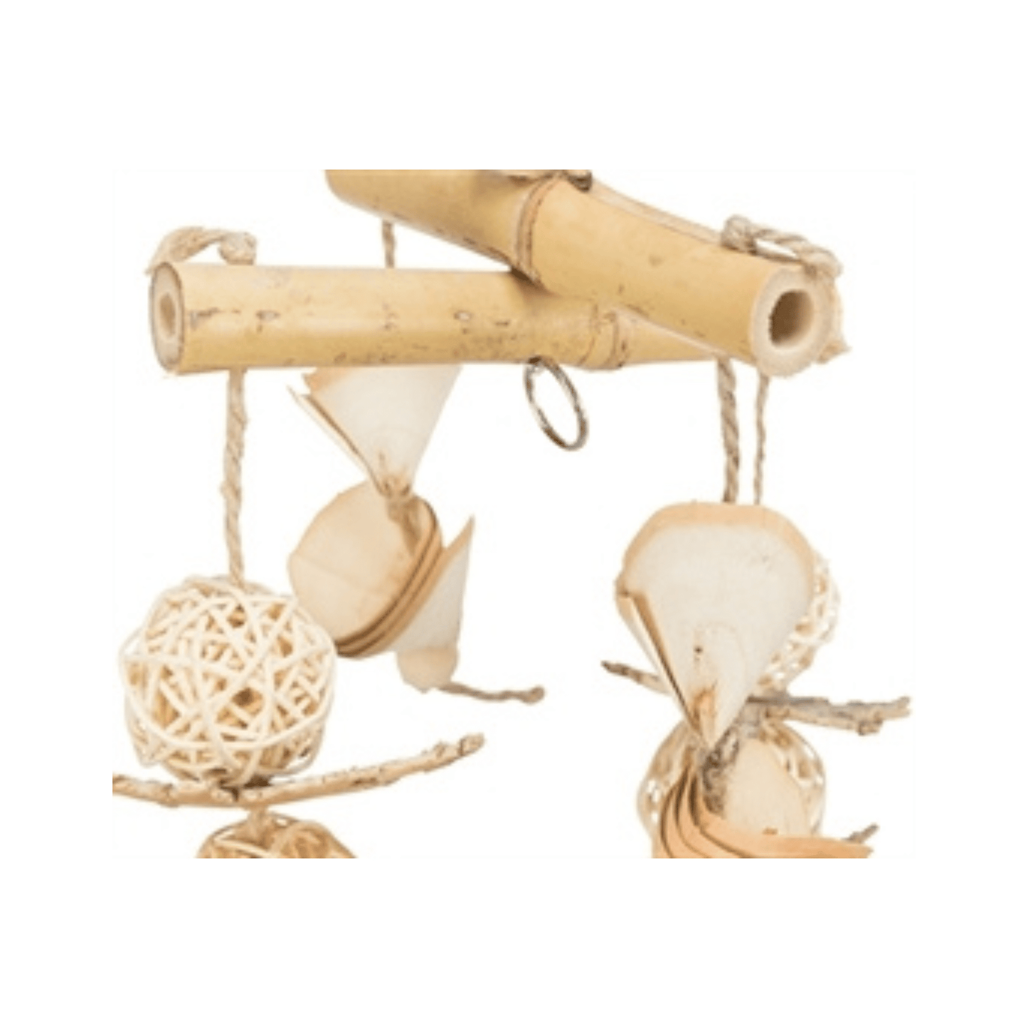 Trixie natuurspeelgoed bamboerotanhout 31 cm - Papegaaishop