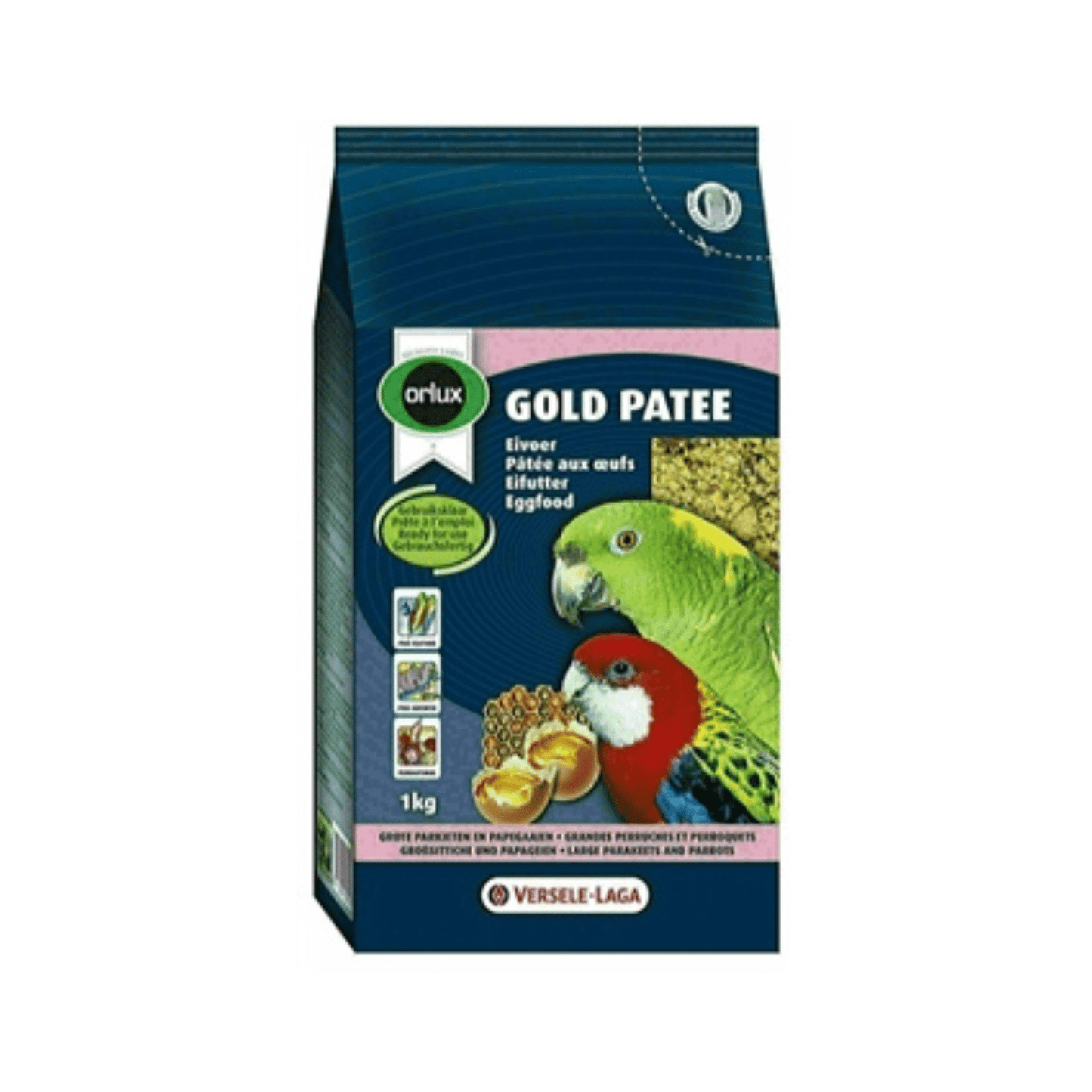 Orlux gold patee eivoer grote parkiet papegaai 1 kg - Papegaaishop