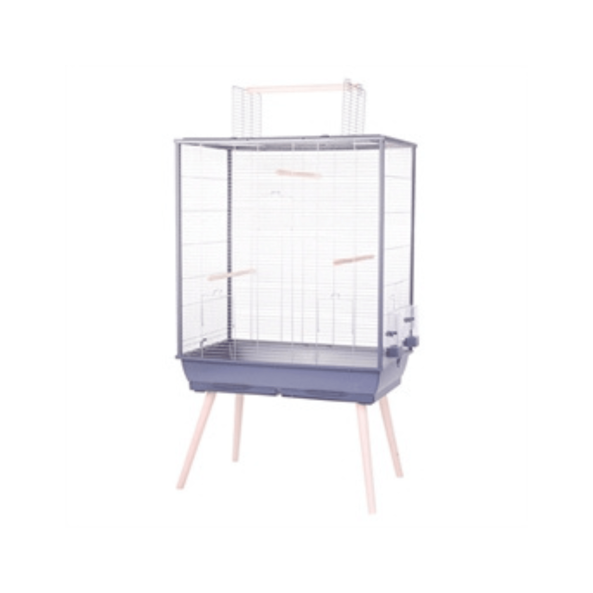 Zolux vogelkooi neolife grijs 81x48x152 cm - Papegaaishop
