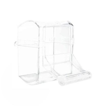 Trixie voerbak met landingsplaats kunststof assorti 7x7 cm 70 ml 4 st - Papegaaishop