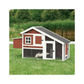 Trixie natura kippenhok grenenhout bruin wit 183x80x107 cm - Papegaaishop
