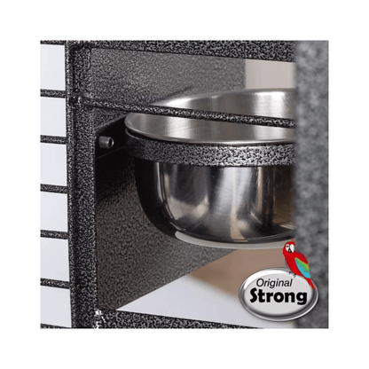 Strong Papegaaienkooi Villa Dahlia , Zilvergrijs - Papegaaishop